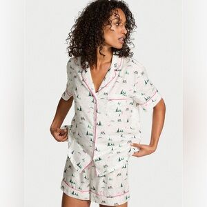 Victoria’s Secret Intimates Forest Scene Flannel Short Pajama Set